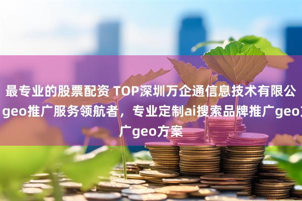 最专业的股票配资 TOP深圳万企通信息技术有限公司：geo推广服务领航者，专业定制ai搜索品牌推广geo方案